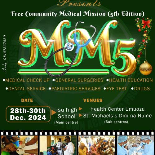 COUNTDOWN TO FREE MEDICAL MISSION (MM5), 28-30TH DECEMBER